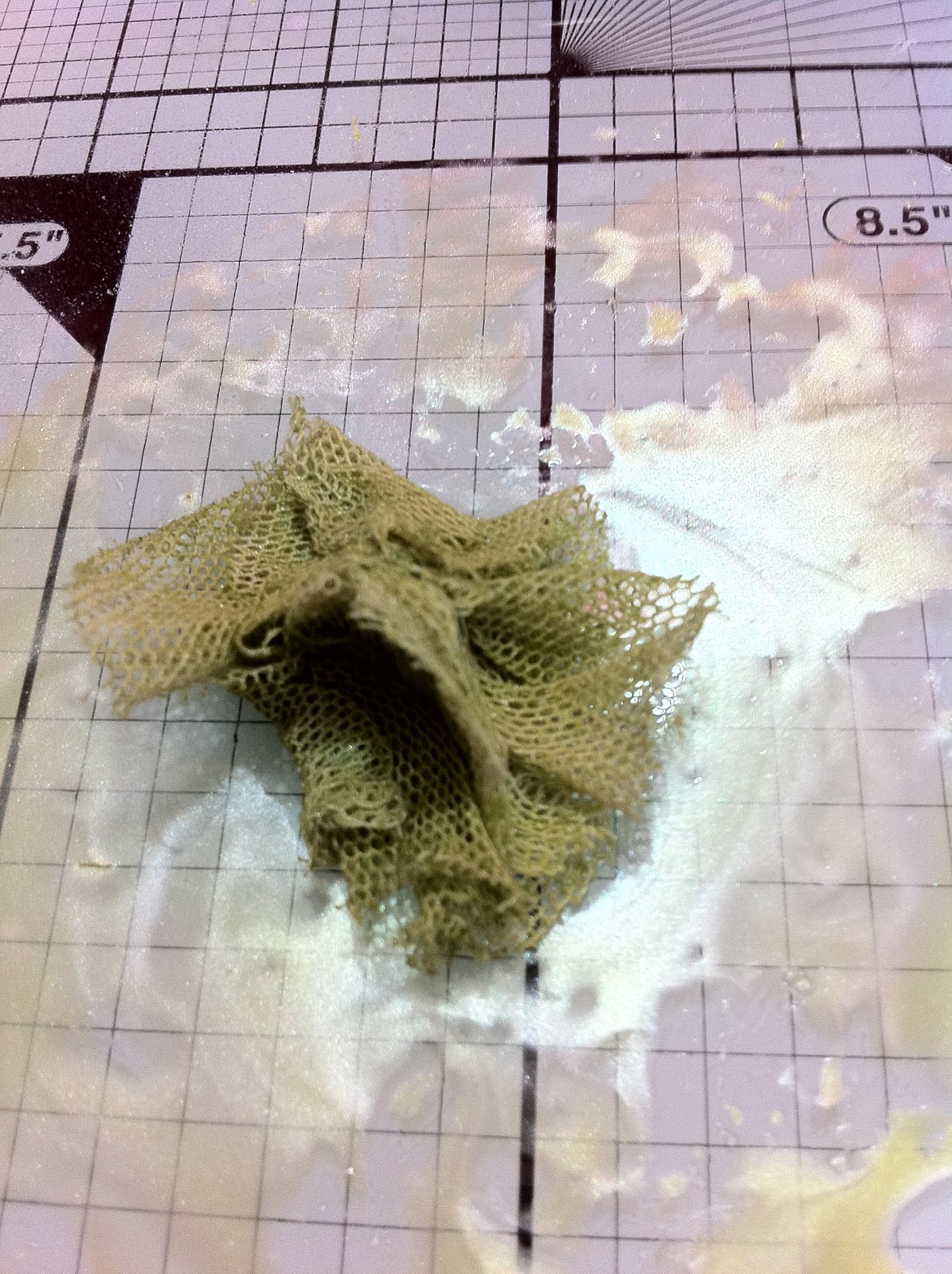 lollydollycrafts Tutorials Gauze Flower Tutorial