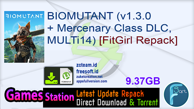 BIOMUTANT (v1.3.0 + Mercenary Class DLC, MULTi14) [FitGirl Repack, Selective Download - from 6.3 GB]