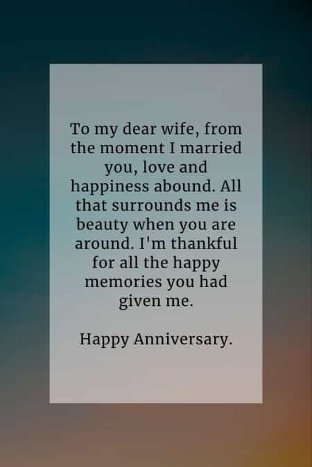 On your anniversary your to what wife to say 50 Romantic