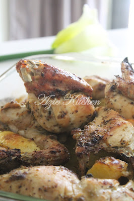 Nasi Karot dan Rosemary Grilled Chicken