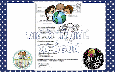 Texto sobre interpretação para 3º ano - dia mundial da água Atividades para 3º ano, Datas comemorativas, Dia da água, Atividades de Interpretações de texto, Ensino fundamental,