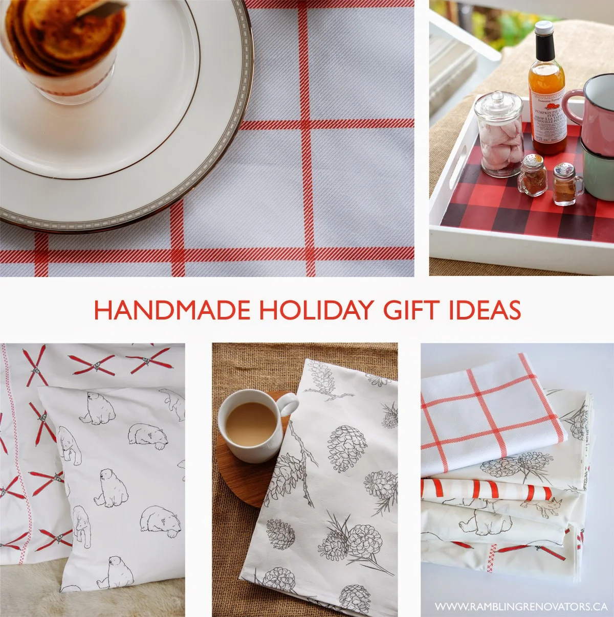 handmade holiday gift ideas with fabric and wallpaper