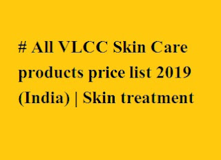 VLCC Skin Care products price list 