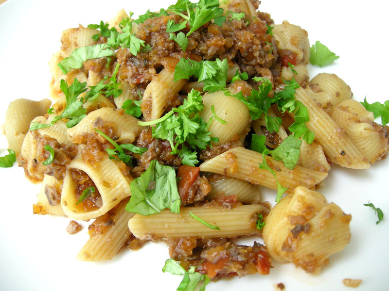 Eerst Koken Paddenstoelen bolognese saus zonder vlees