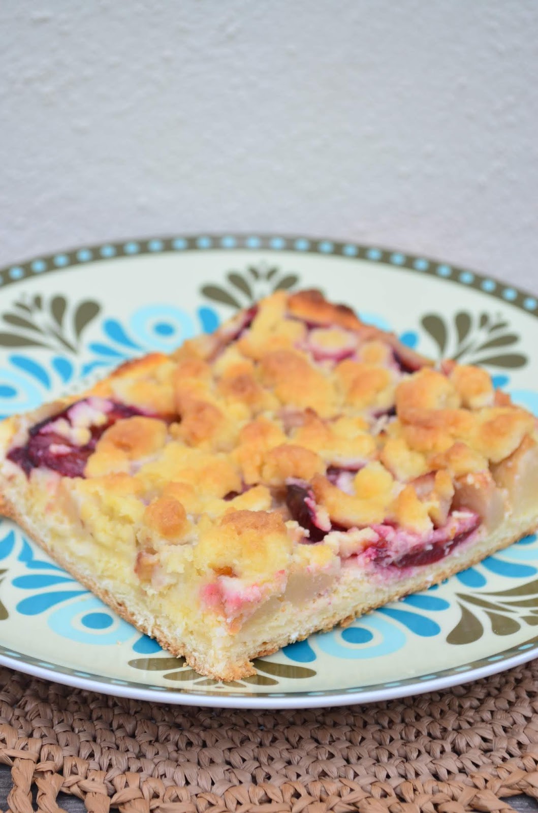 estrellacanela: Zwetschgen-Birnen-Kuchen mit Kokos