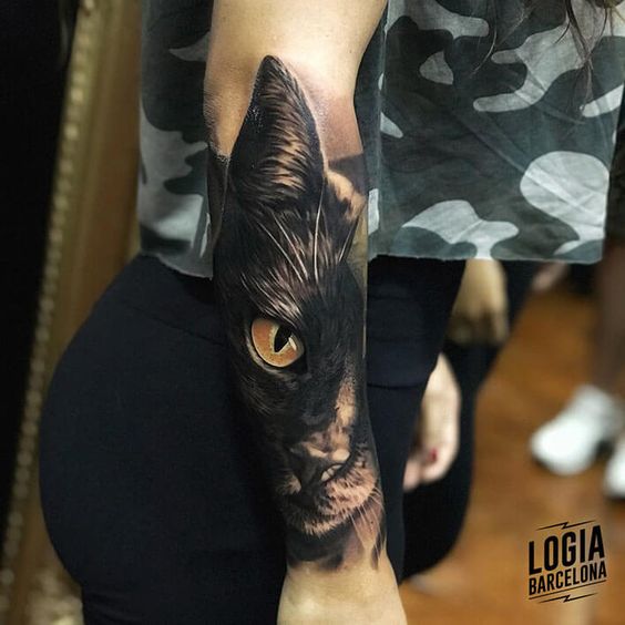 hyper realistic tattoo healed