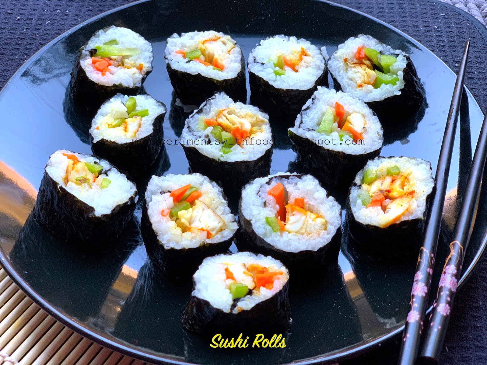 My Experiments With Food: Homemade Sushi Rolls