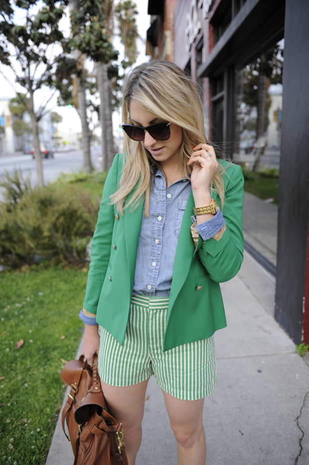 How to Wear Colorful Blazers - College Gloss