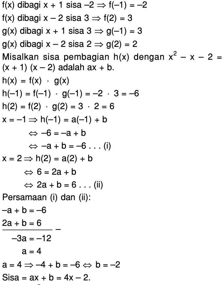 diketahui-suku-banyak-f-x-bersisa-2-bila-dibagi-x-1-bersisa-3