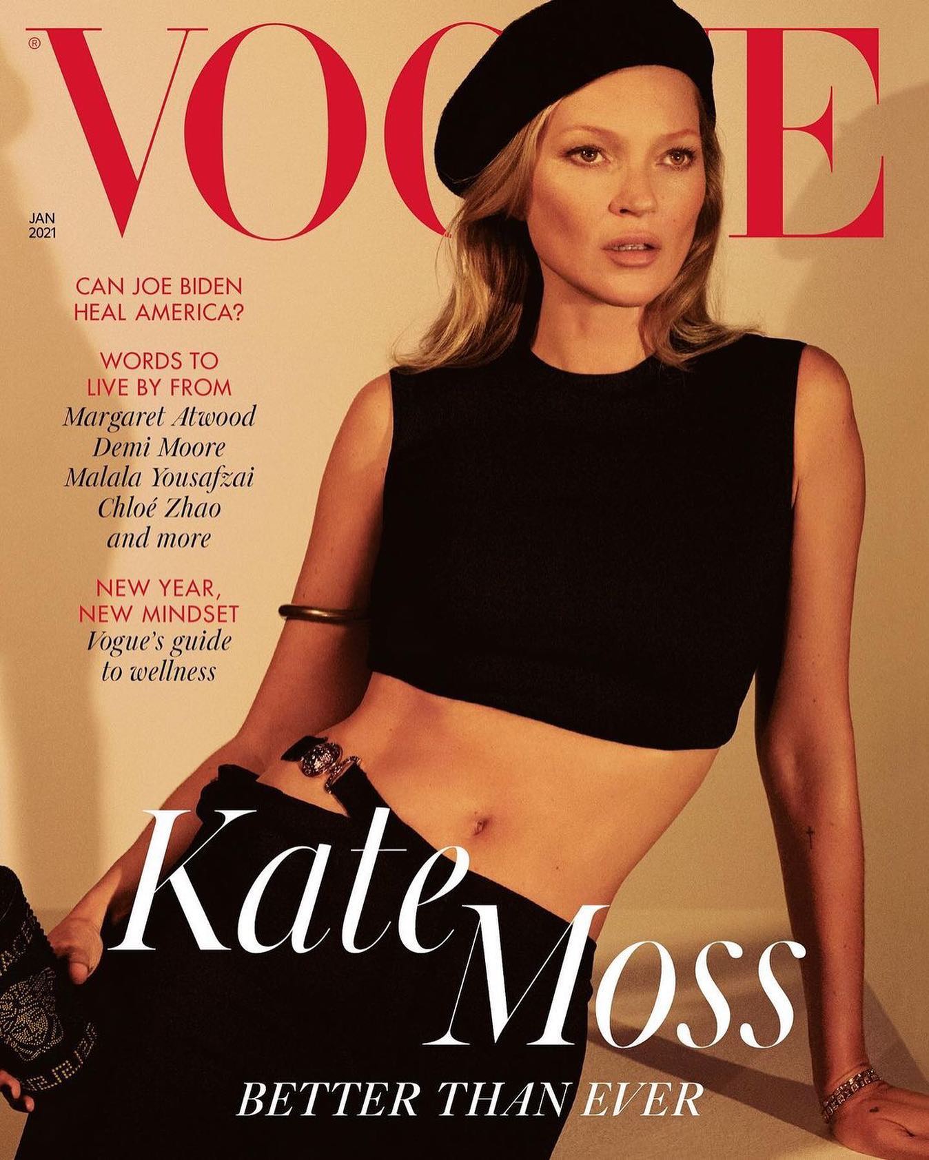 DIARY OF A CLOTHESHORSE: Kate Moss covers January 2021