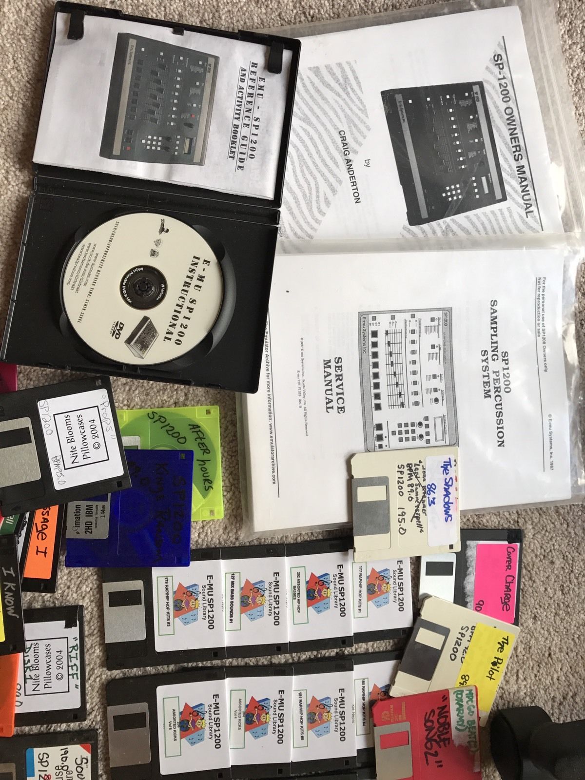 MATRIXSYNTH Emu SP1200 Sampling Drum Machine / Custom Sound Library Disks