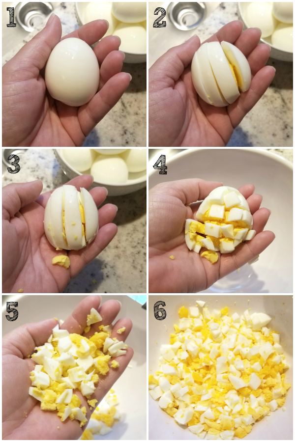 How to Chop Boiled Eggs by Hand Without an Egg Slicer