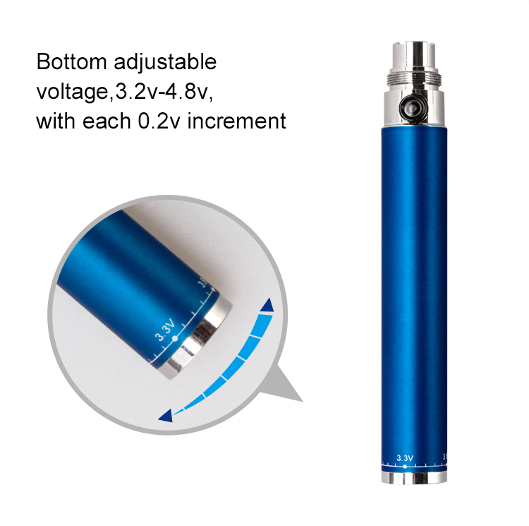 About ecig eGo Twist battery with variable voltage adjustable