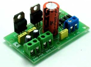 Skema rangkaian power supply 9V 1A Trafo CT dan Simetris Sederhana - Foxify