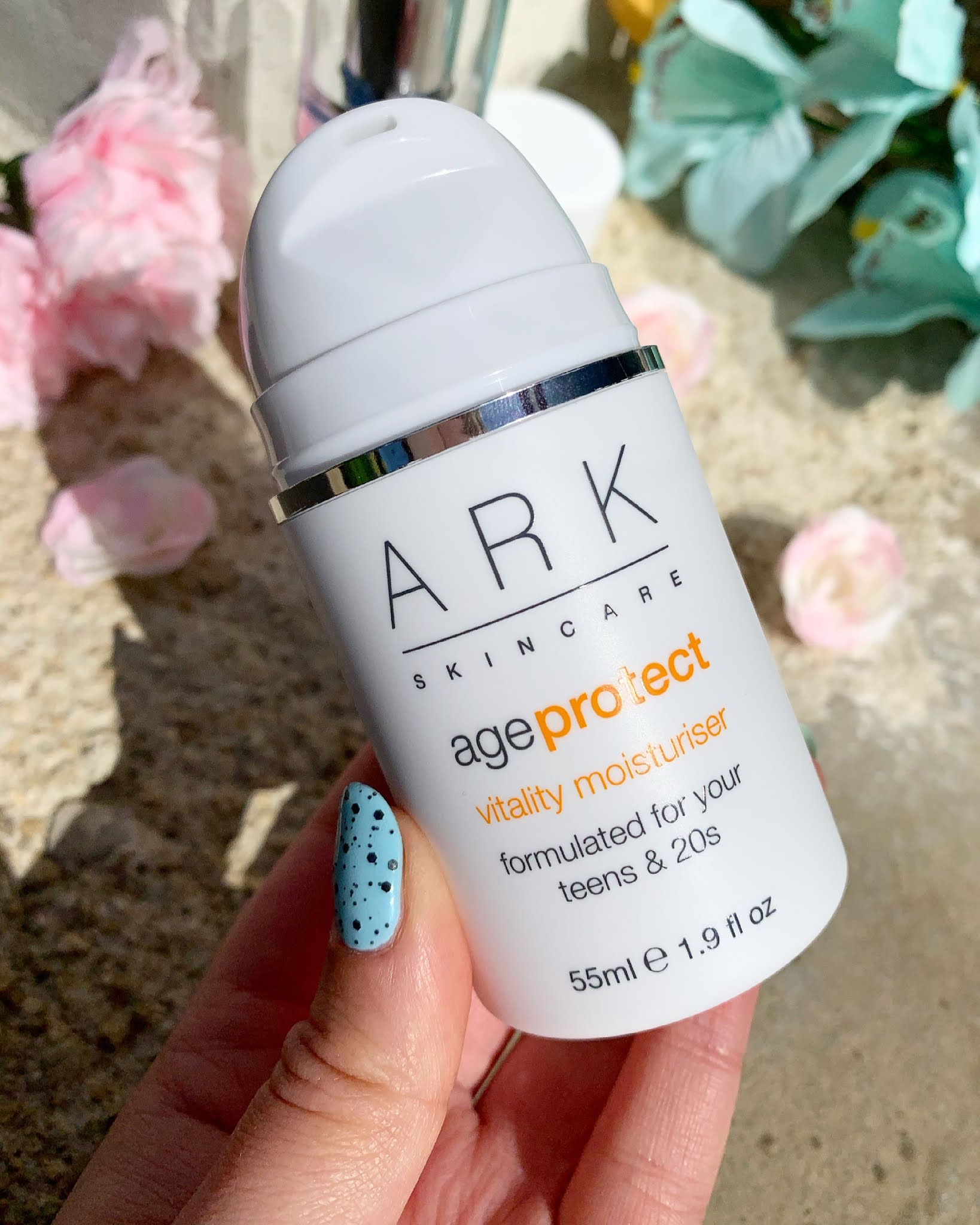 ARK Skincare Age Protect Vitality Moisturiser ARK Skincare Age Protect Vitality Moisturiser being held