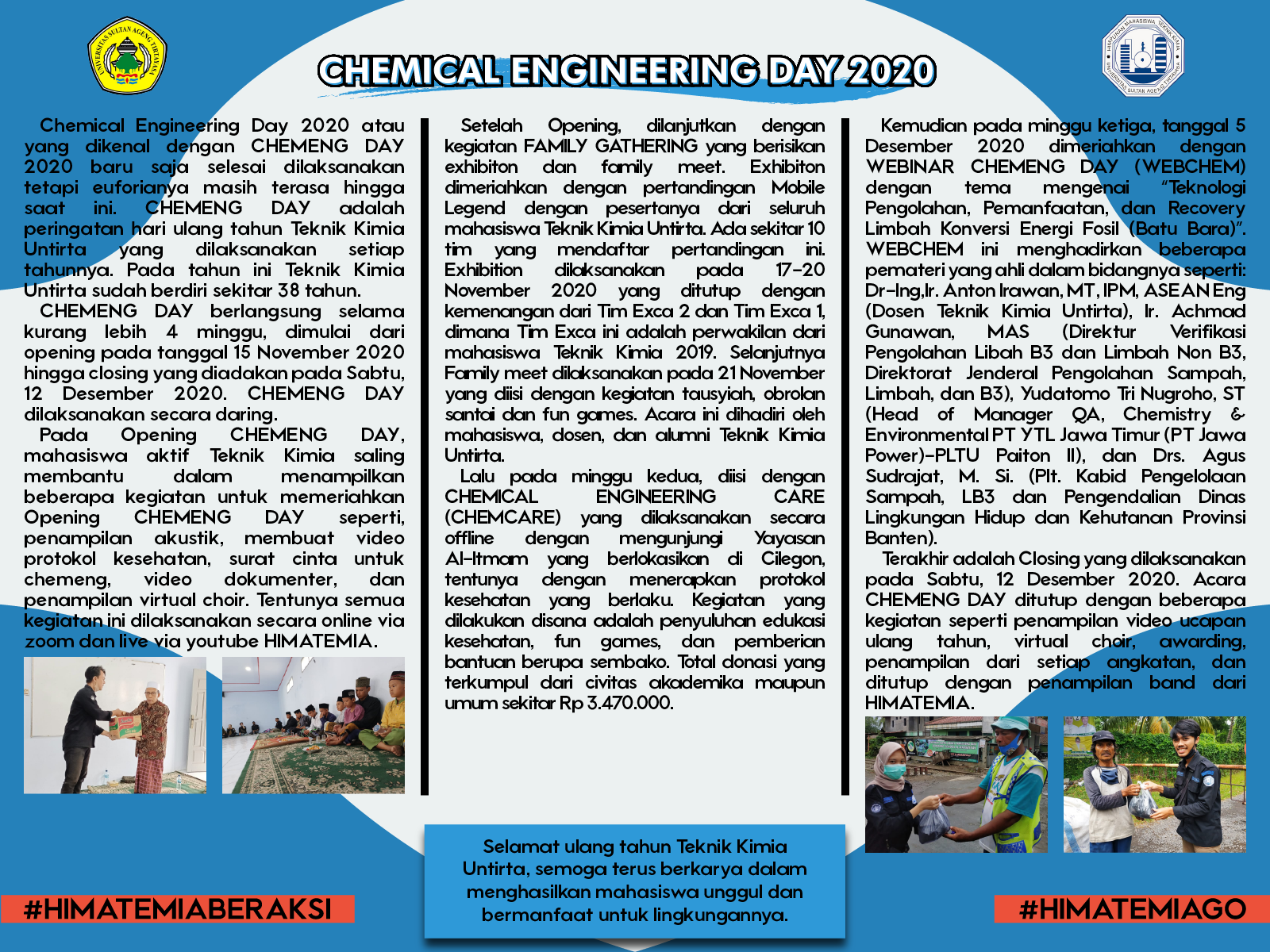 CHEMICAL ENGINEERING DAY 2020 Himpunan Mahasiswa Teknik Kimia UNTIRTA
