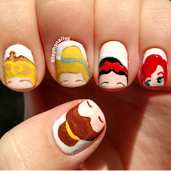disney nail princess nails designs cartoon