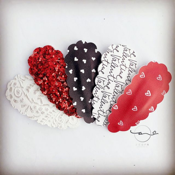 Valentine's Hair Clips from Adorn Handcrafted Co.
