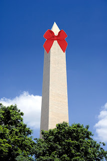 Washington Monument With A Bow