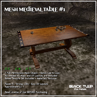 Mesh - Medieval Table #1