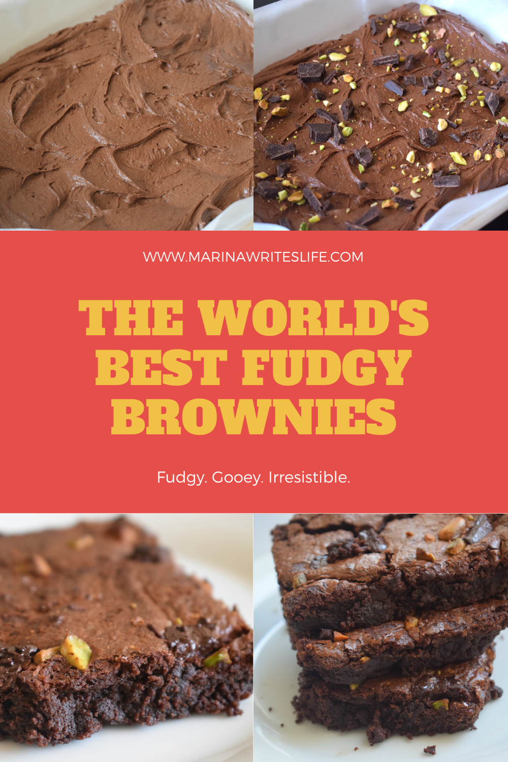 The World's Best Fudgy Chocolate Brownies Marina Writes Life