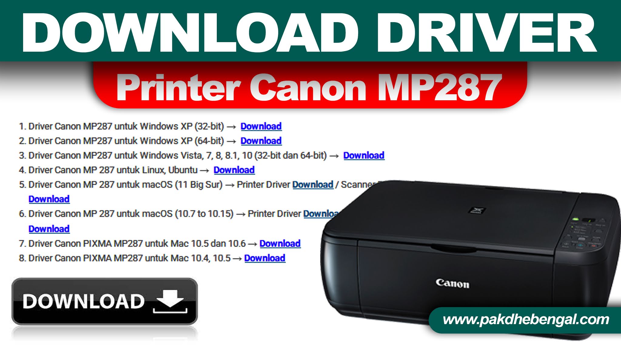 free download driver printer canon mp287 free download driver printer canon mp287