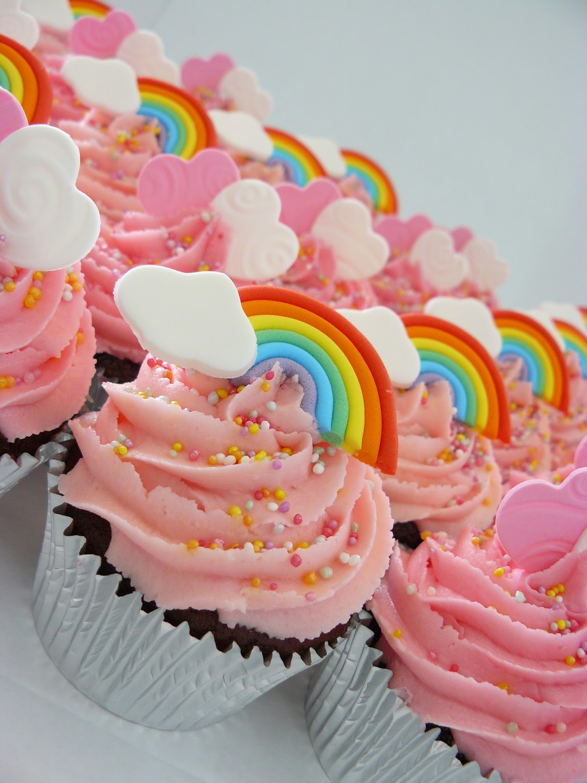 Rainbow Cupcakes Regenbogen Cupcakes — Rezepte Suchen
