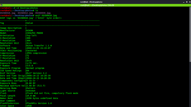 kali linux exiftool kali linux exiftool