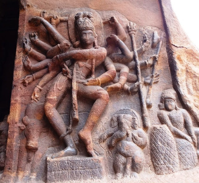 10 best sculptures of ancient India - The Dancing Shiva, Badami