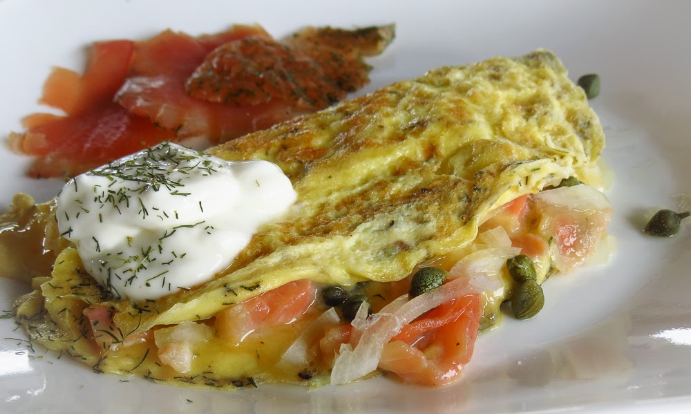 OnTheMoveIn the Galley A Lighter Lox Omelet