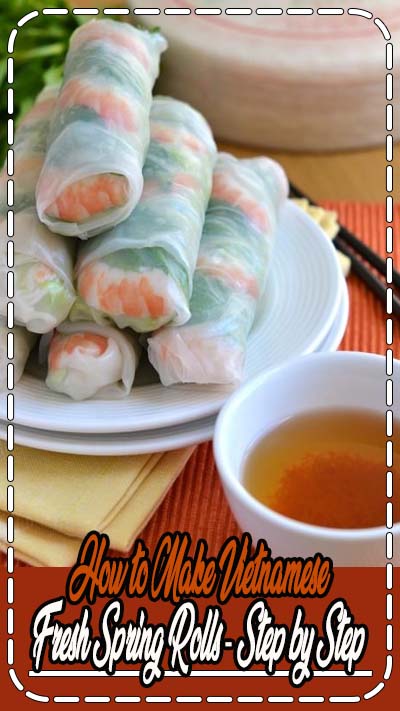 Follow my step-by-step recipe to make the most amazing Vietnamese Spring Rolls at home! Filled with cooked shrimp, mint leaves, bean sprouts and vermicelli noodles, these summer rolls make for an Asian appetizer or healthy light meal