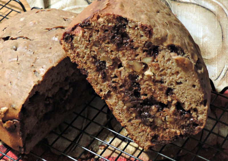 Good Eating Monday Bread Machine Banana Chocolate Chip Bread