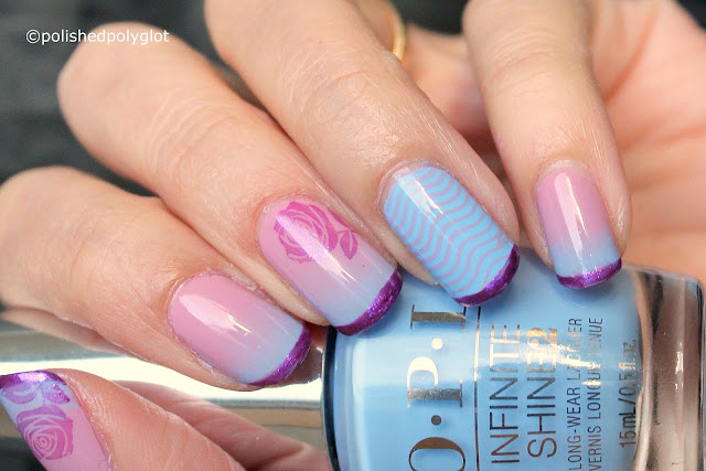 Nail Art │Blue, Pink and Purple Nail design [When Colors Collide ...