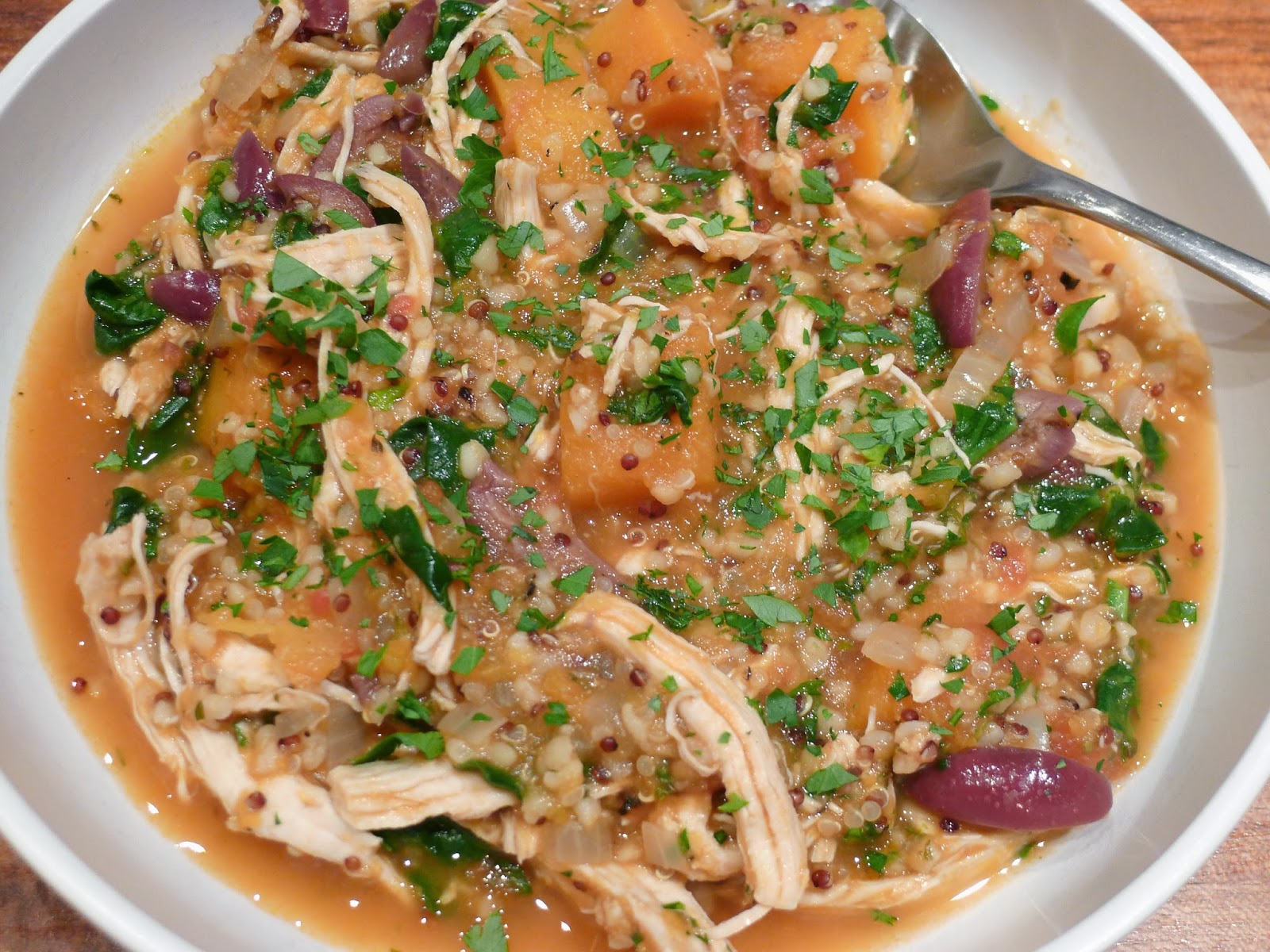 Culinary Adventures in London Chicken, Butternut Squash & Quinoa Stew