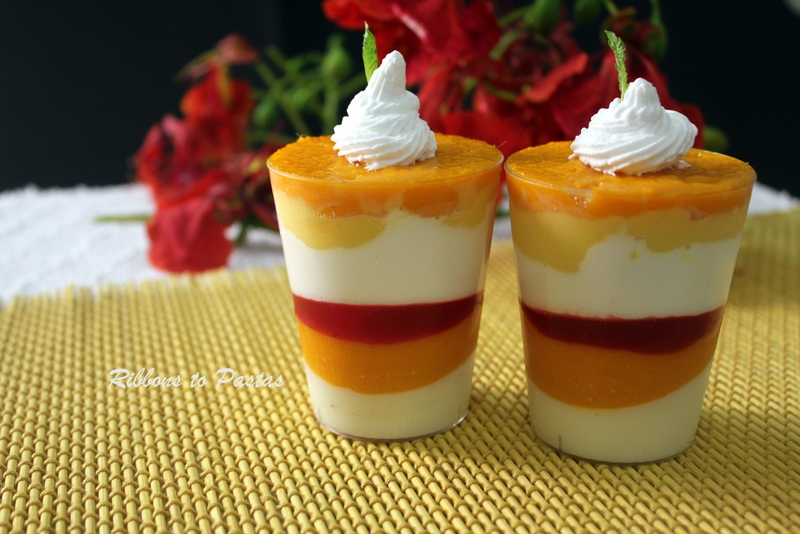 Velvetty Mango Verrines - Ribbons to Pastas