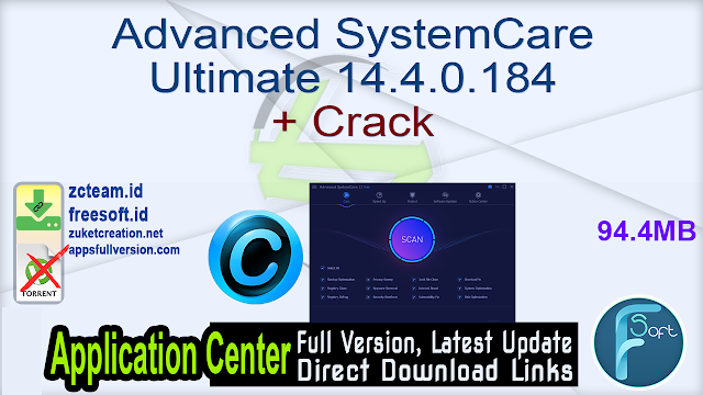 Advanced SystemCare Ultimate 14.4.0.184 + Crack_ ZcTeam.id