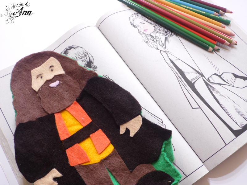 Portalápices de fieltro - Hagrid