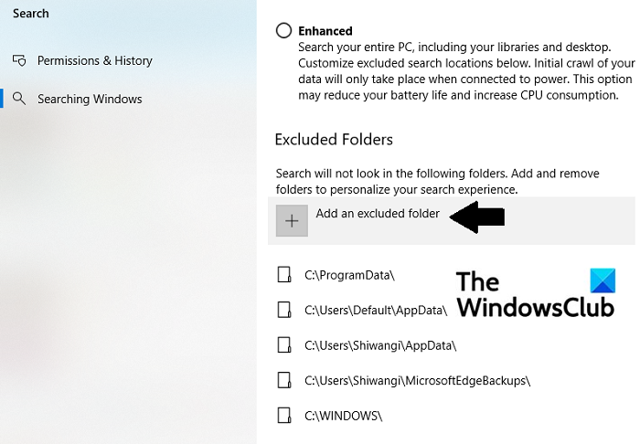 Cómo ocultar archivos y carpetas de los resultados de búsqueda de Windows