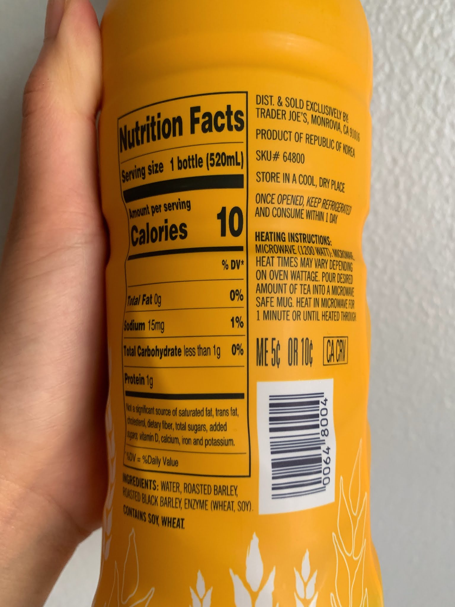 Trader Joe's Korean Roasted Barley Tea