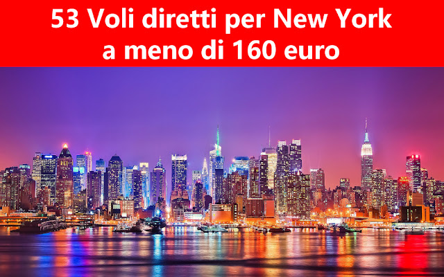 53 voli diretti per New York a meno di 160 euro 53 voli diretti per New York a meno di 160 euro