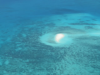 グレートバリアリーフの珊瑚の島