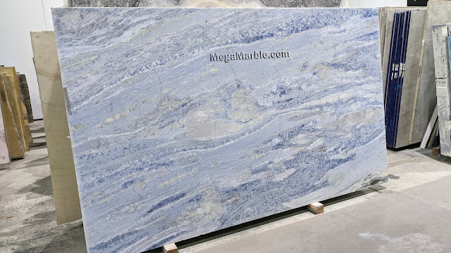 2cm Calcite Azul Extra Marble Slabs