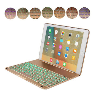 Bàn phím ốp lưng ipad mini Bluetooth keyboard tích hợp đèn LED 7 màu