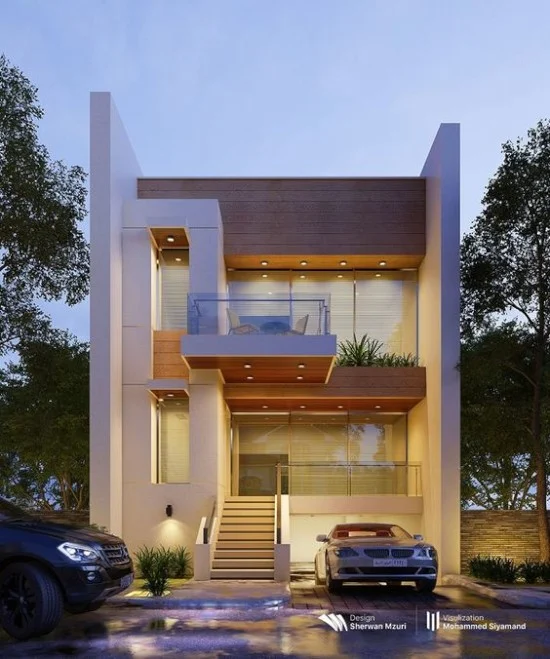 rumah modern minimalis dengan atap cor flat