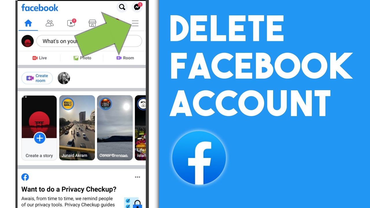 How to Delete facebook Account Permanently delete facebook profile