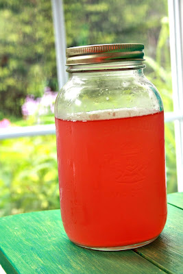 Rhubarb juice is refreshing, unique and oh so lovely.