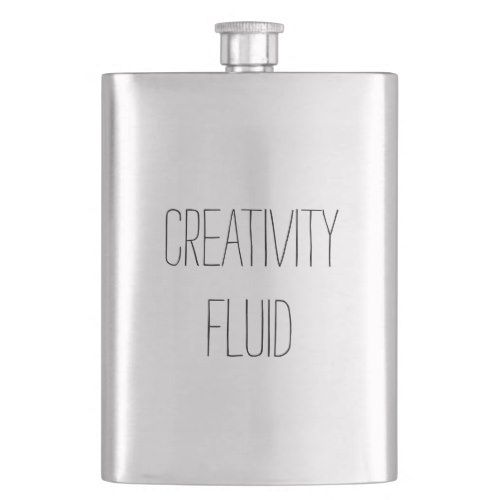 Creativity Fluid | Fun Classic Hip Flask