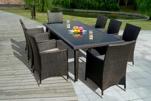 Ohana Collection Outdoor Sectional Sofa Dining and Chaise Lounge Wicker Patio Furniture Set Ohana Collection Outdoor Sectional Sofa Dining and Chaise Lounge Wicker Patio Furniture Set