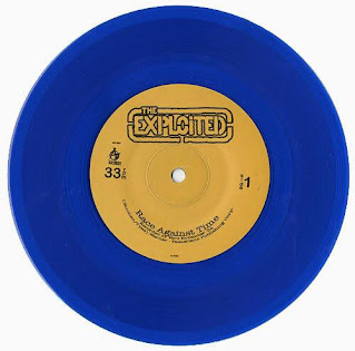 Race Against Time by The Exploited on blue vinyl