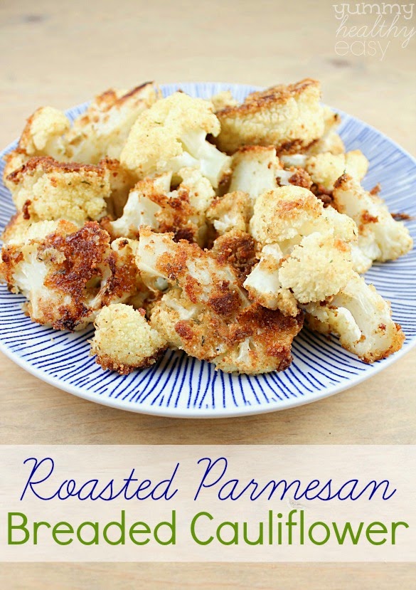 Roasted Parmesan Breaded Cauliflower - Love to be in the Kitchen